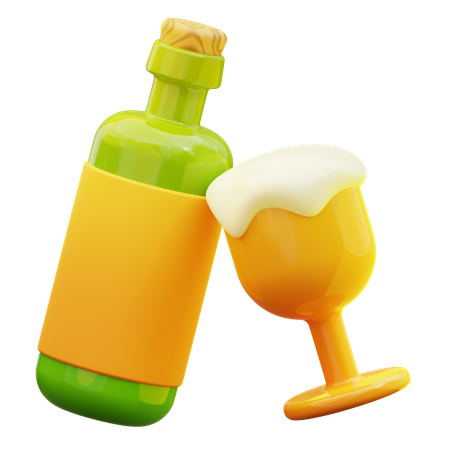 Alcoholic Drink  3D Icon
