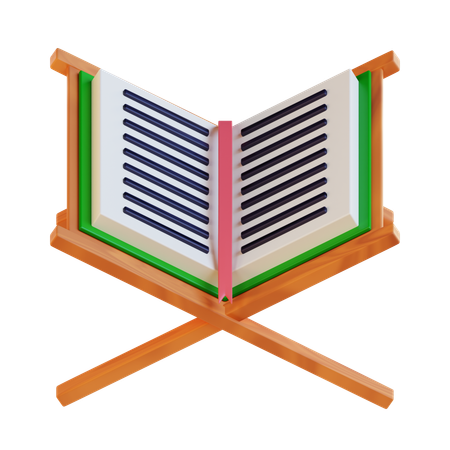 Alcorão aberto  3D Icon