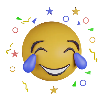 Emoji de cara de alegria  3D Icon