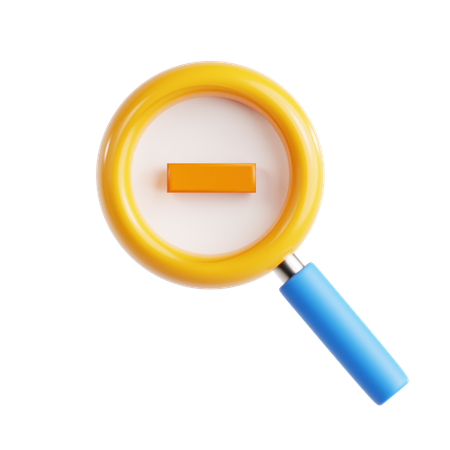 Disminuir el zoom  3D Icon