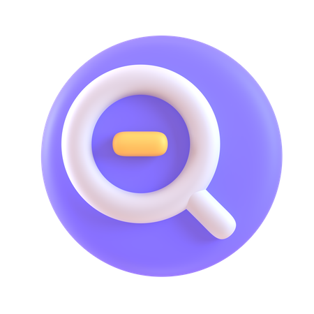 Disminuir el zoom  3D Icon