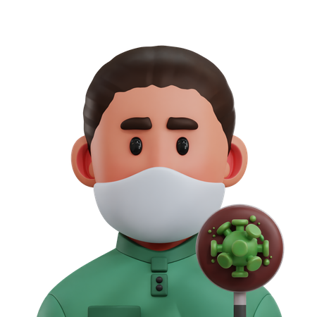 Alergólogo  3D Icon