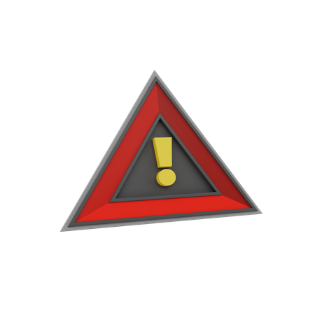 Alert  3D Icon