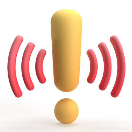 Alert  3D Icon