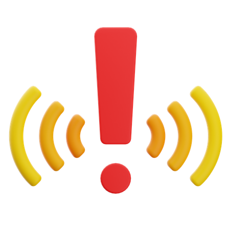 Alert  3D Icon