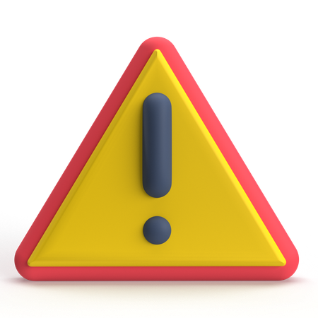 Alert  3D Icon