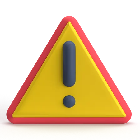 Alert  3D Icon