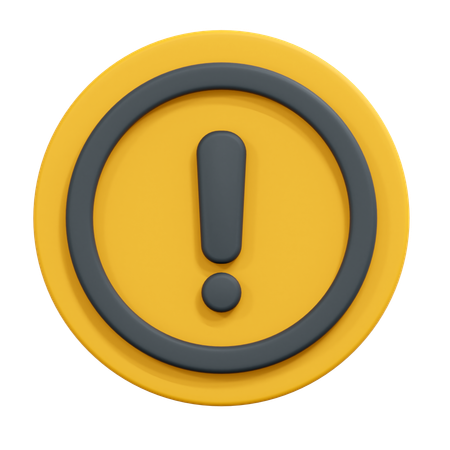 Alert  3D Icon