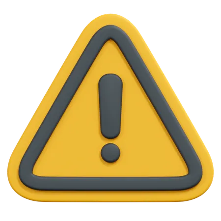 Alert  3D Icon