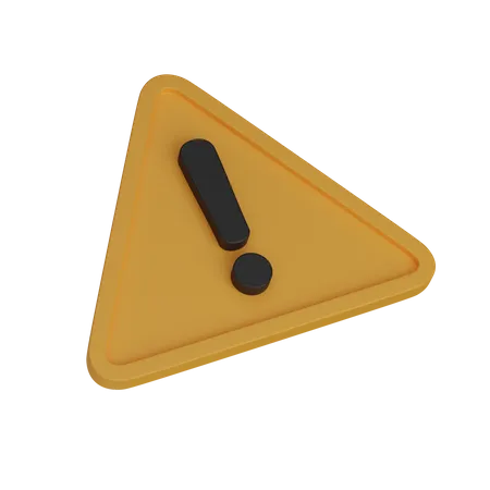 Alert  3D Icon