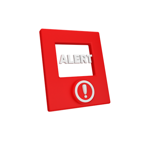 Alert  3D Icon