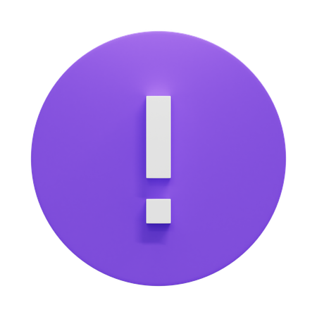 Alert  3D Icon