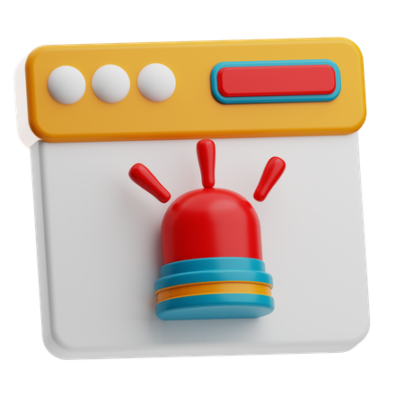 Alert  3D Icon