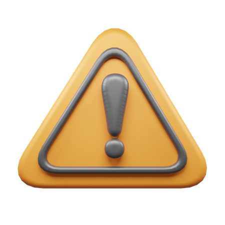 Alert  3D Icon