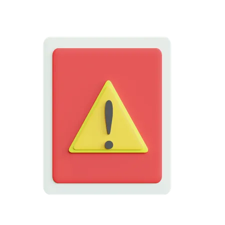 Alert  3D Icon