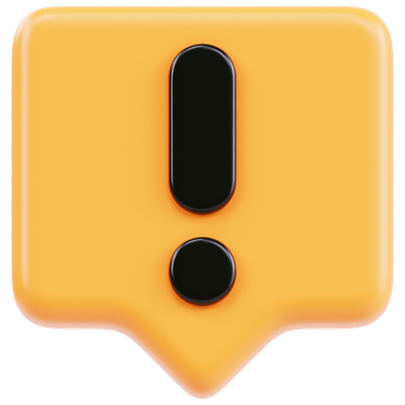 Alert  3D Icon
