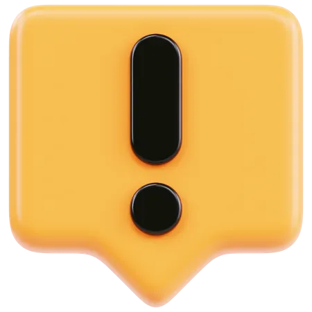 Alert  3D Icon