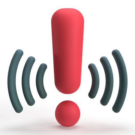 Alert  3D Icon