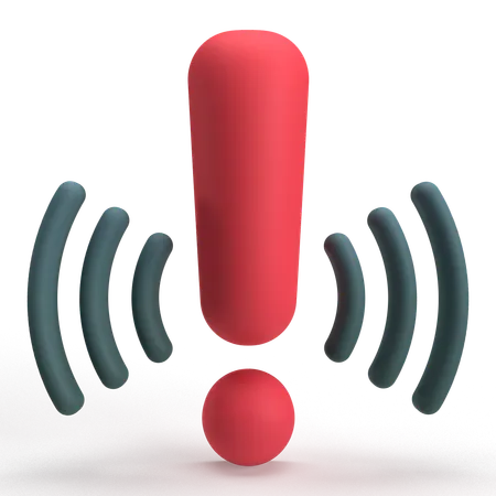 Alert  3D Icon