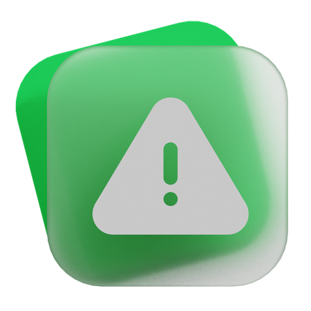 Alert  3D Icon