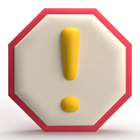 Alert  3D Icon