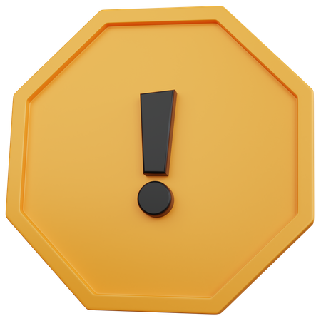 Alert  3D Icon