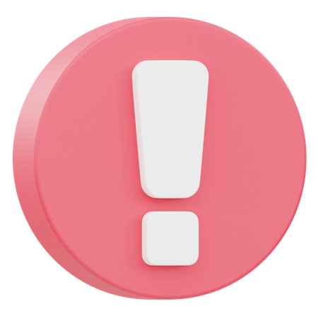 Alert  3D Icon