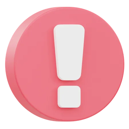 Alert  3D Icon