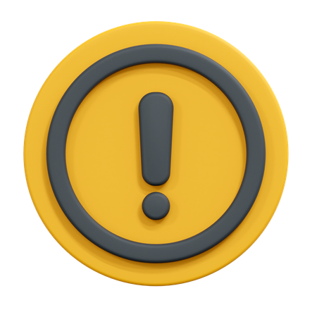 Alert  3D Icon