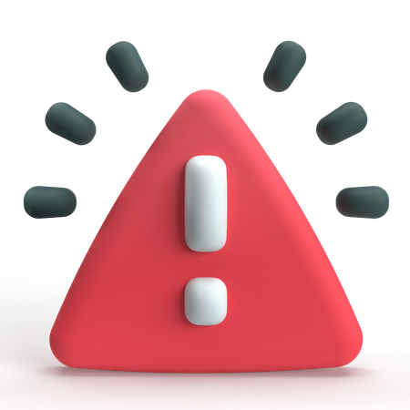 Alert  3D Icon