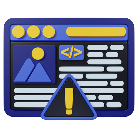 Alert  3D Icon