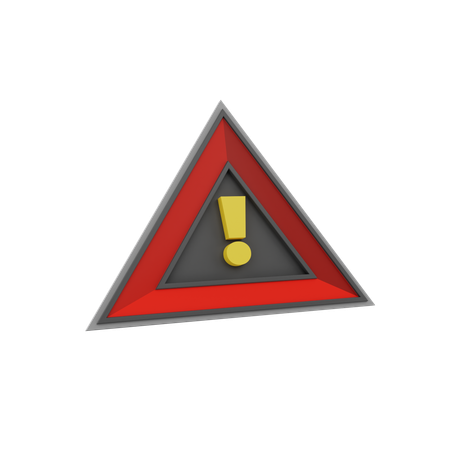 Alert 3D Icon