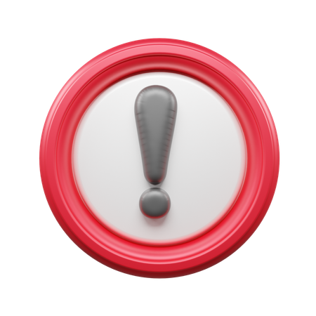 Alert  3D Icon