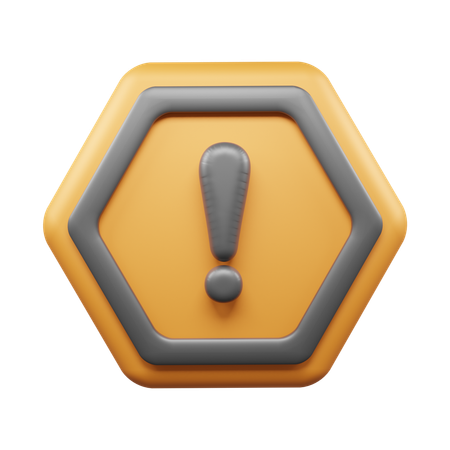 Alert  3D Icon