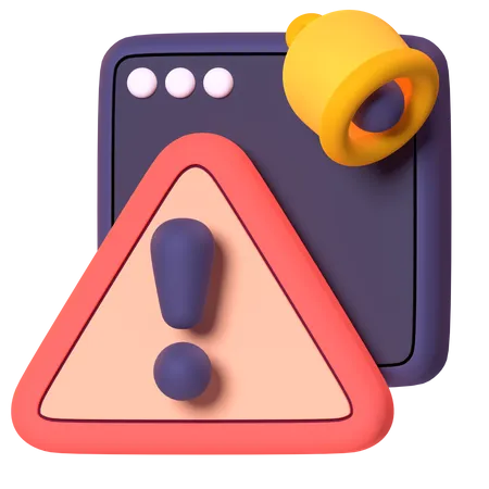 Alert  3D Icon