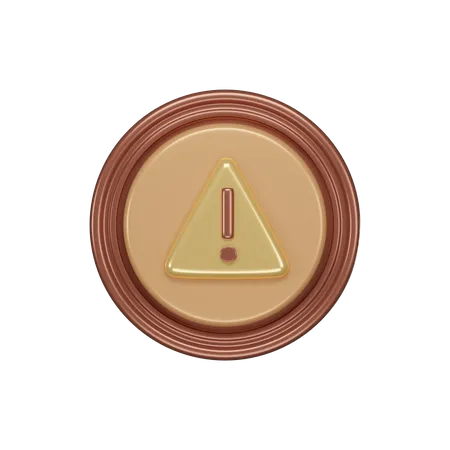 Alert Botton  3D Icon