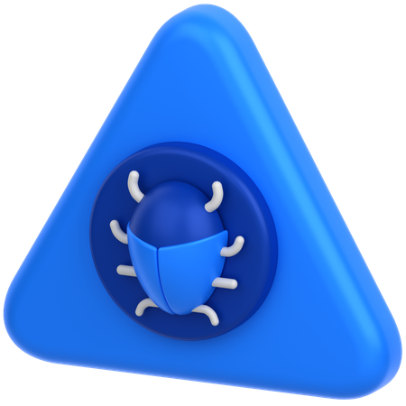 Alert Bug  3D Icon