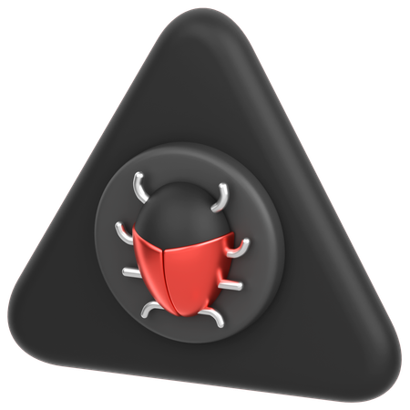 Alert Bug  3D Icon