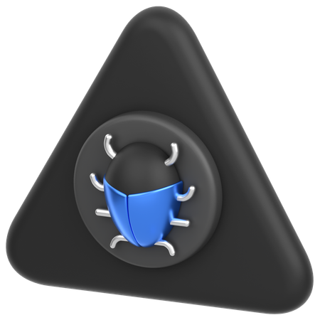 Alert Bug  3D Icon