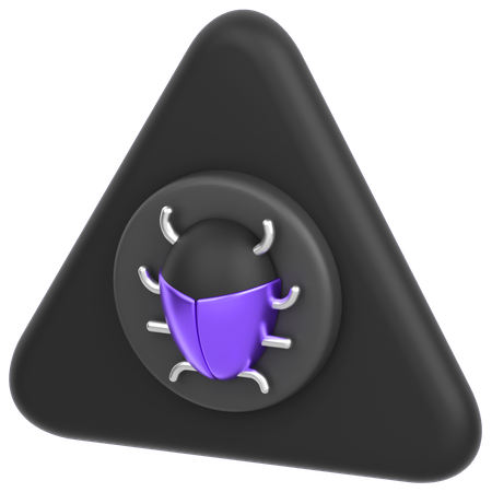 Alert Bug  3D Icon