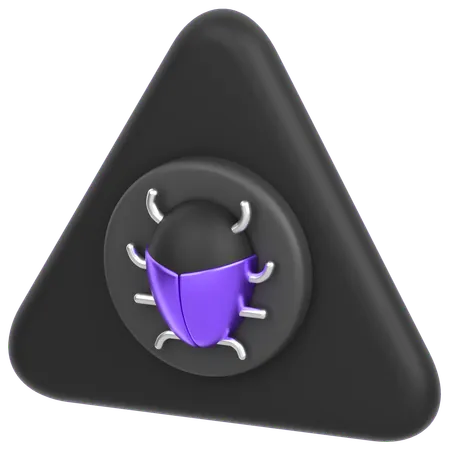 Alert Bug  3D Icon