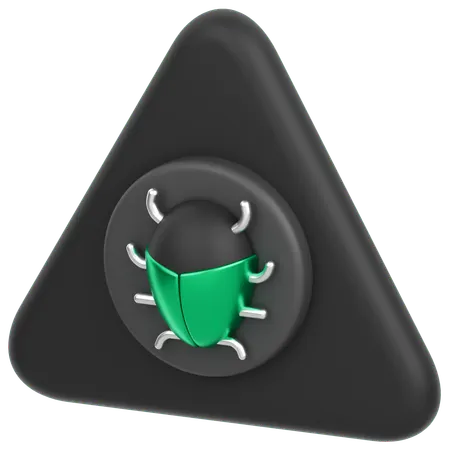 Alert Bug 3D Icon
