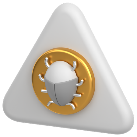 Alert Bug  3D Icon