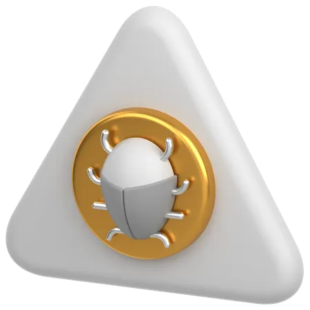 Alert Bug  3D Icon