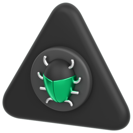 Alert Bug  3D Icon