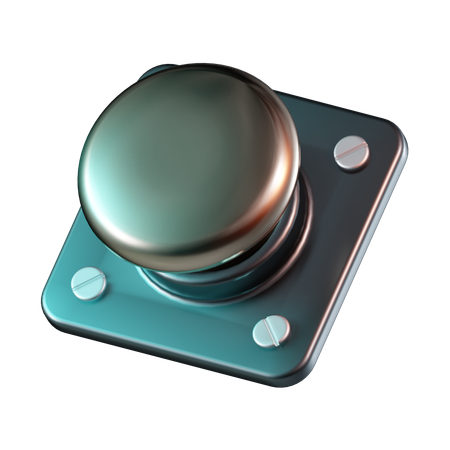 Alert Button  3D Icon