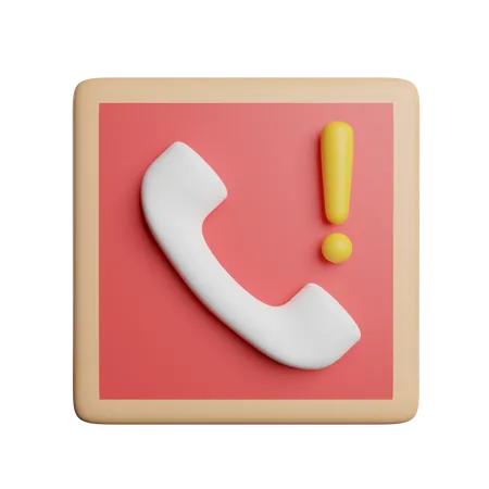 Emergency Call Support 3D Icon