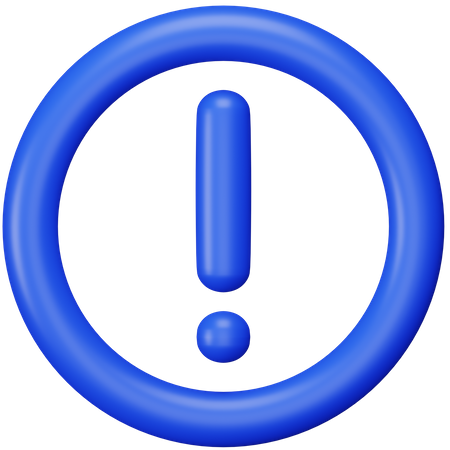 Alert Circle  3D Icon