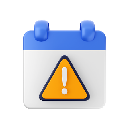 Alert Date  3D Icon