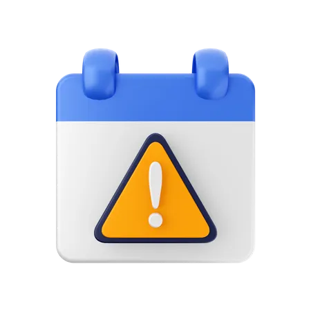 Alert Date  3D Icon